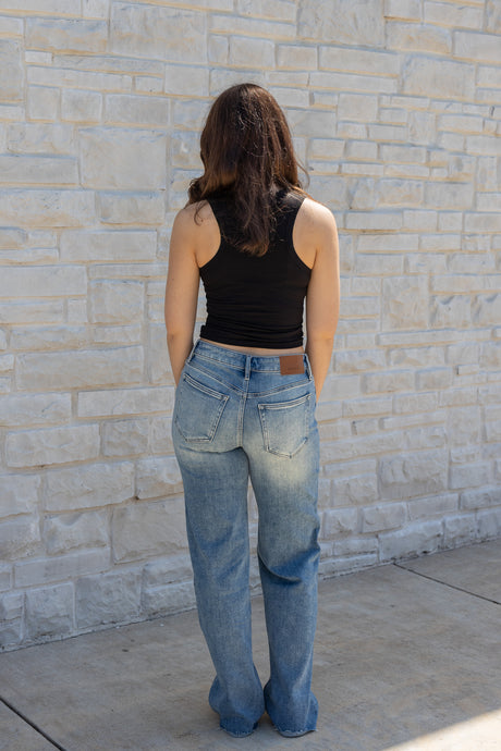 Logan High Rise Basic Dad Jean