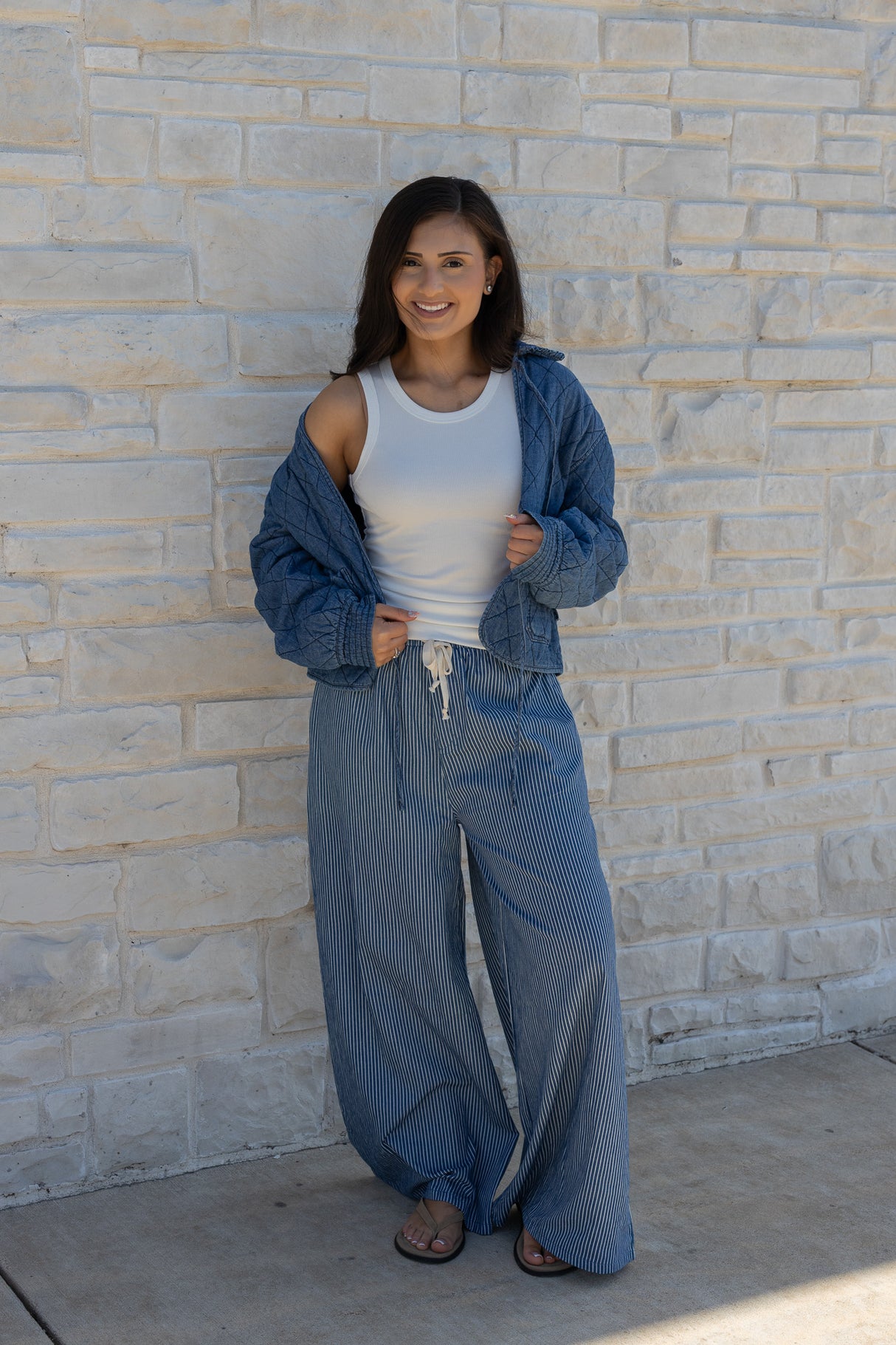 Wanderlust Stripe Wide-Leg Pants