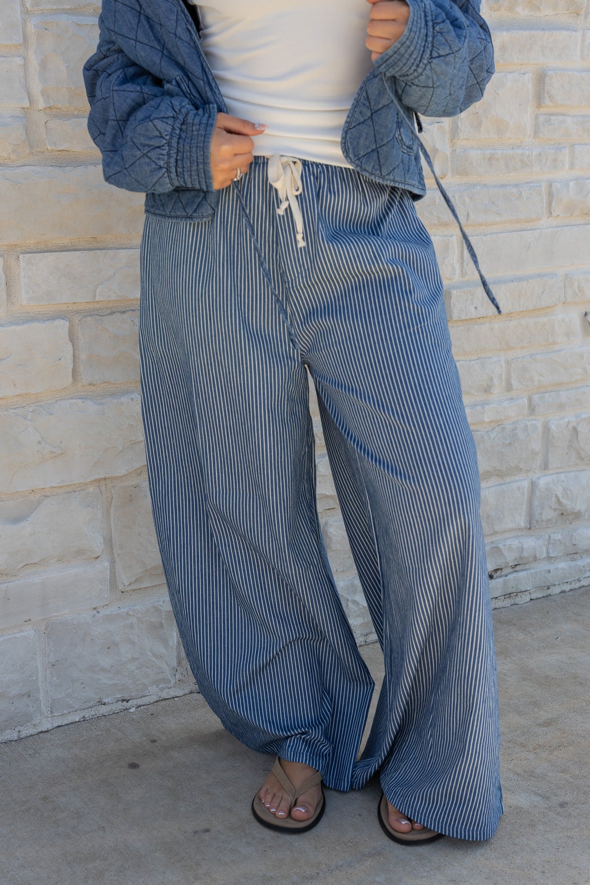 Wanderlust Stripe Wide-Leg Pants