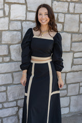 Miya Seam Detail Dress Set