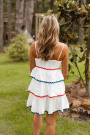 MINI TIERED BORDER DRESS