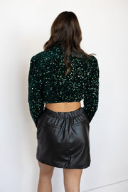 WHERE'S THE PARTY SEQUIN TOP