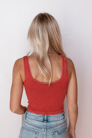 VINTAGE REVERSE RIBBED CROP