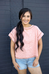 Overlap Contrast Crop Top