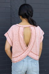 Overlap Contrast Crop Top