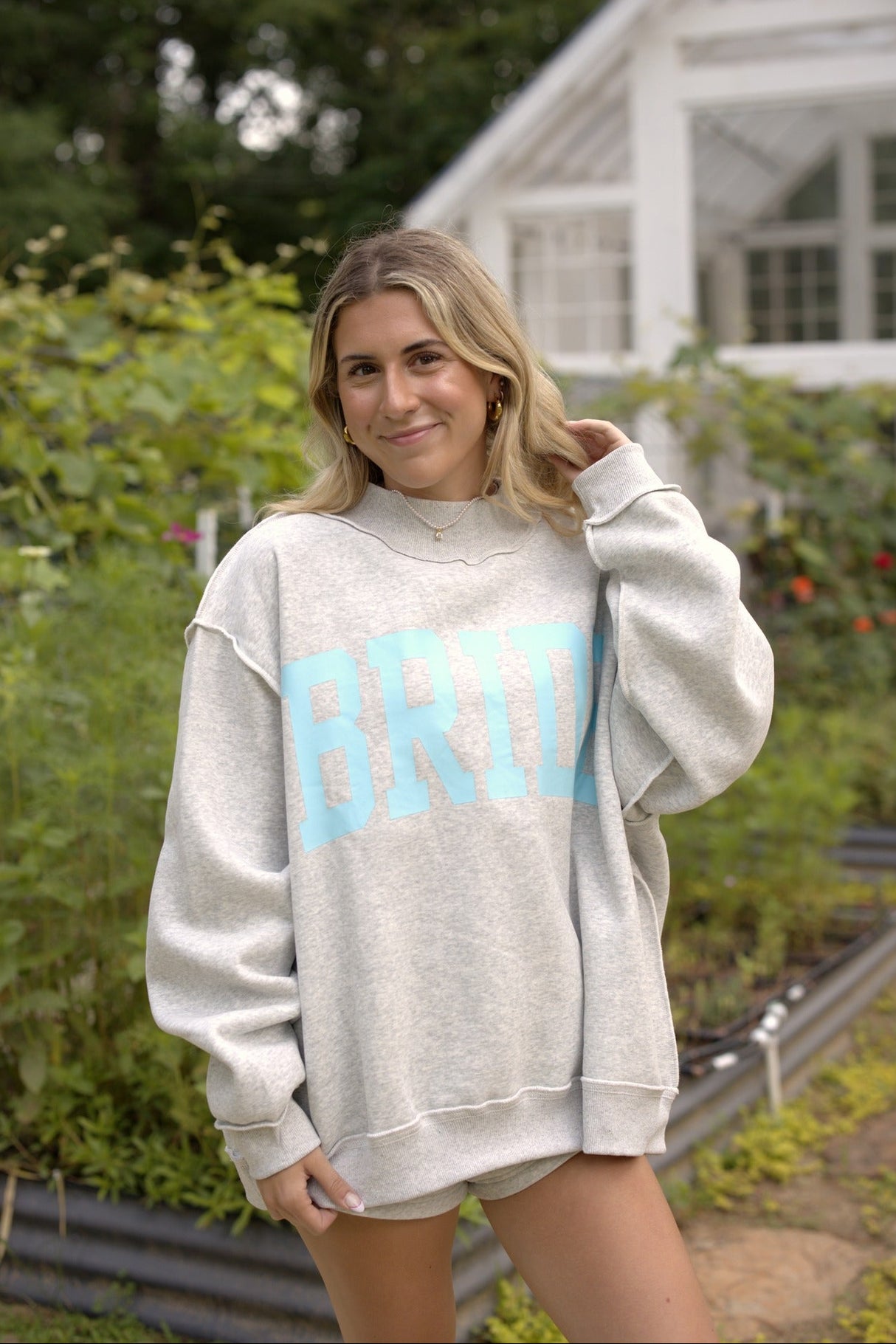 Bride/Mrs Reversible Mock Neck
