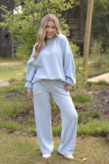 Waffle Wide Leg Pants