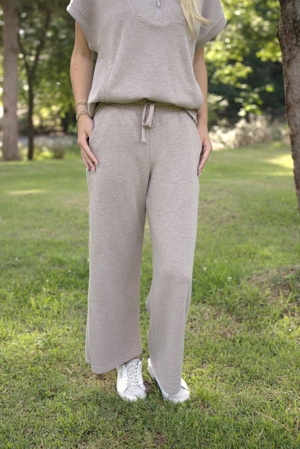Scuba Cropped Wide Pant