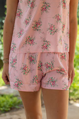 Floral Satin Cami Shorts
