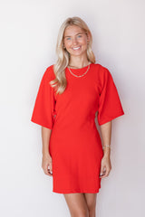 RUBY RUCHED BACK MINI DRESS