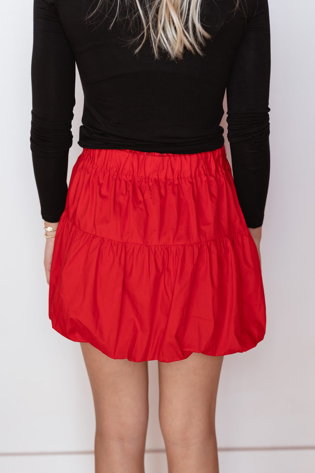 MINI SKIRT W DOUBLE TIE