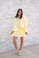 Eyelet Mini Skort