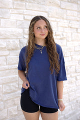Drop Shoulder Basic Tee (Multiple Colors)