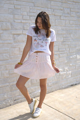 Eyelet Mini Skort