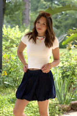 Denim Bubble Skirt
