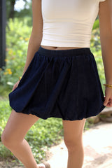 Denim Bubble Skirt