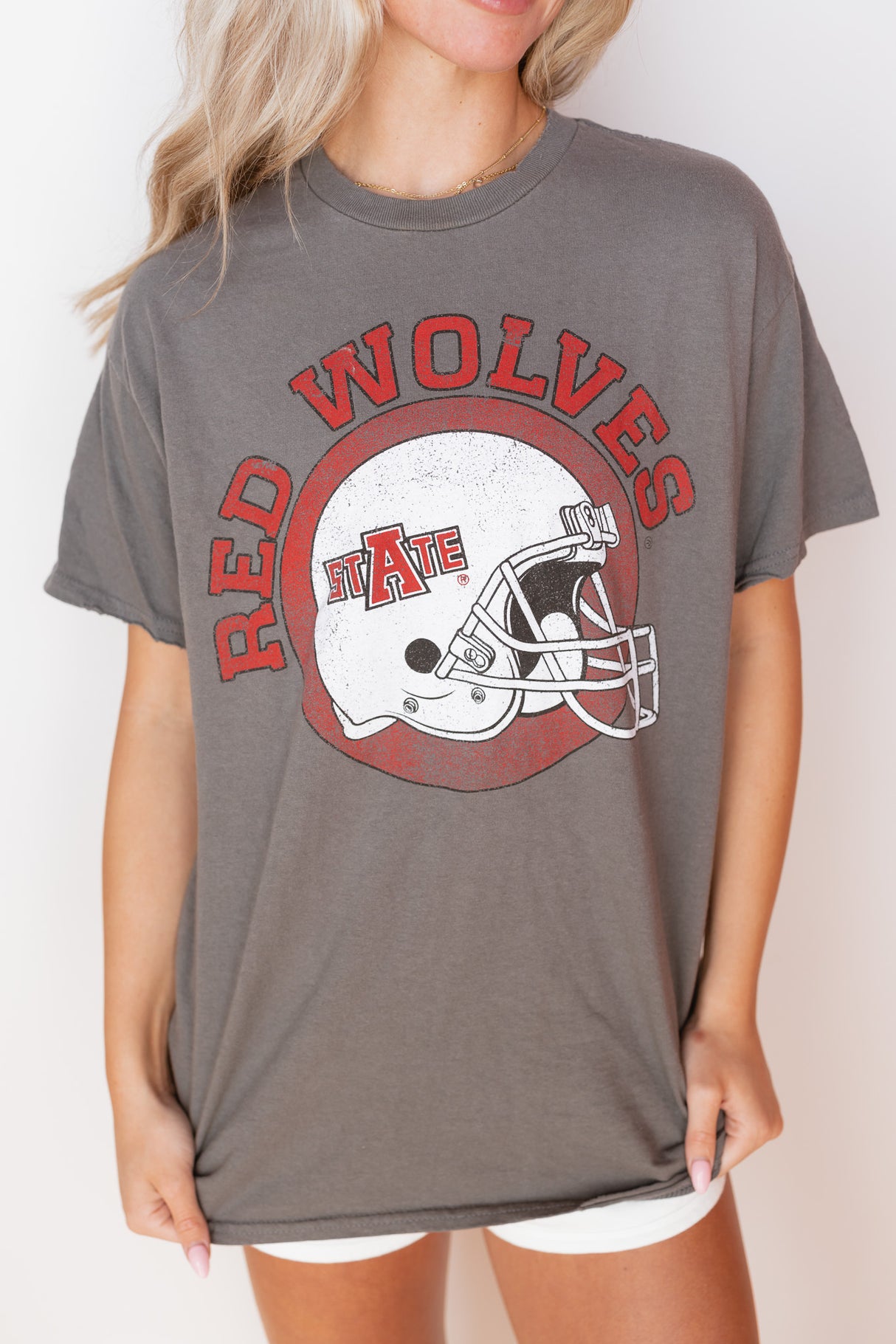 ARKANSAS STATE HELMET TEE