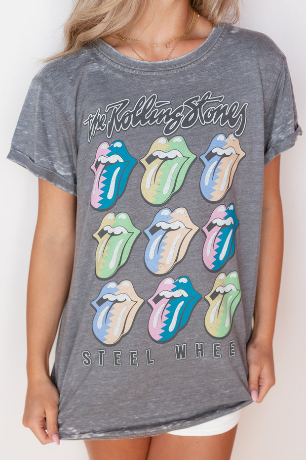 STONES SPLIT COLOR LOGO TEE