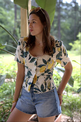 Lemonade Lace Trim Top