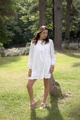 Shirred Mini Dress