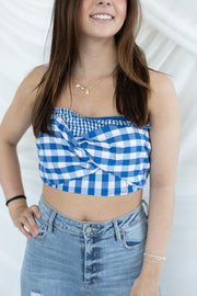 GIVING GINGHAM TOP