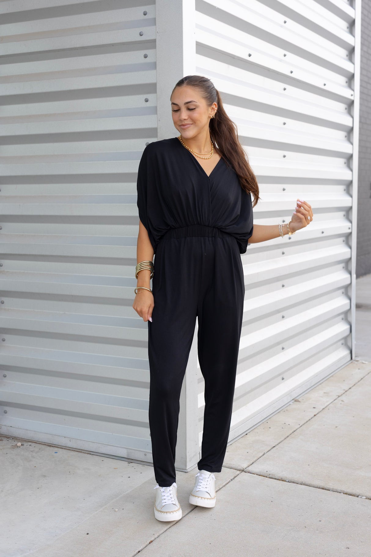 Venus Gathered Waist Jumpsuit