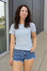 Boat Neck Stripe Top