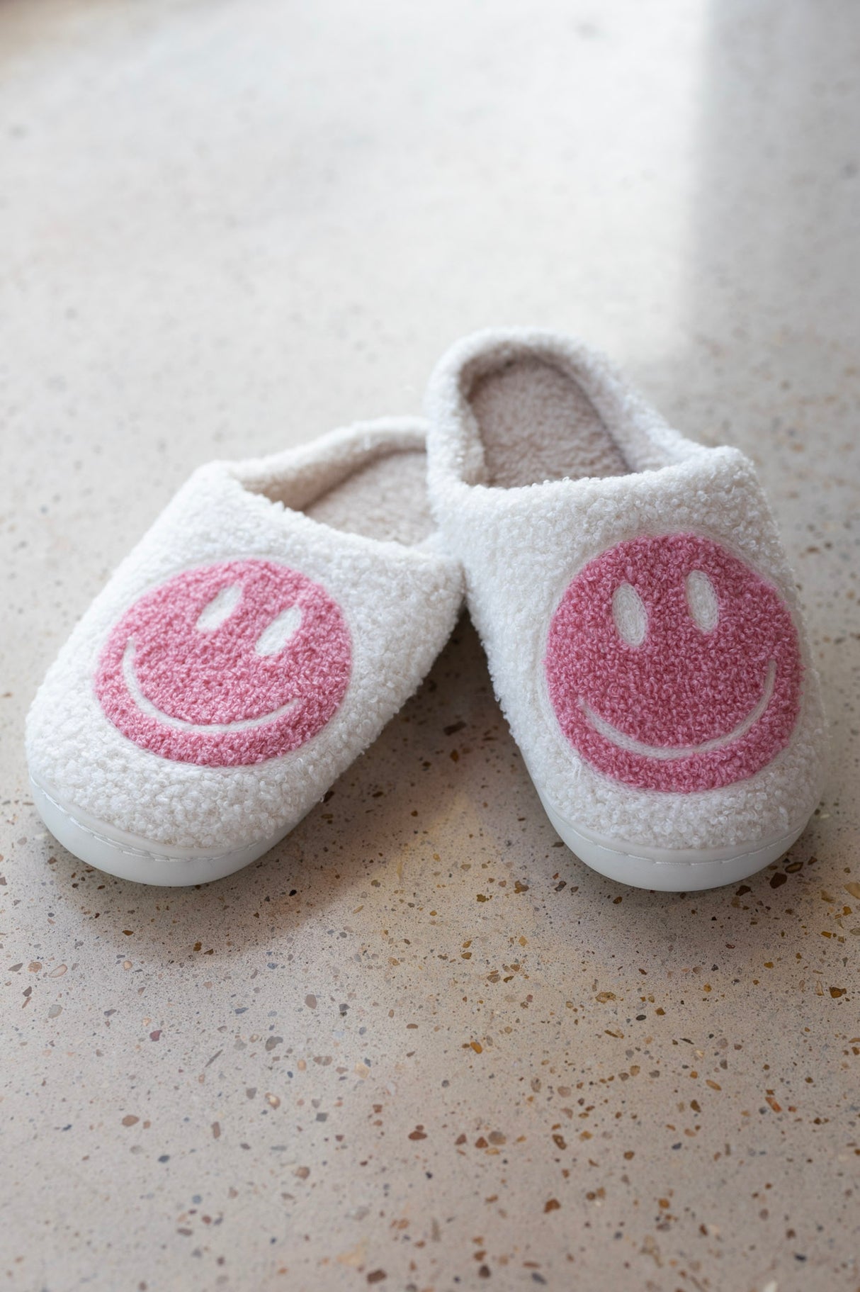 Happy Face Smiley Slippers