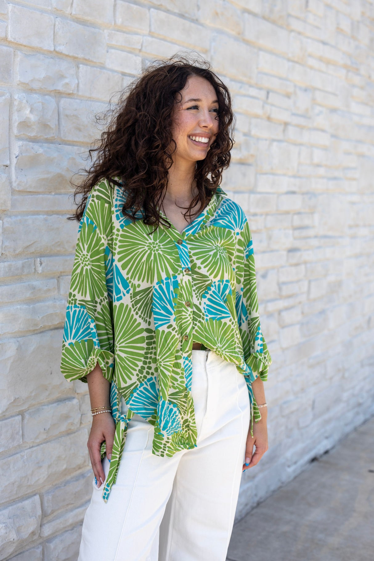 Sofie Tie Detail Tunic Top