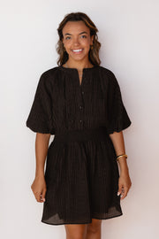 DIVINE PUFF SLEEVE DRESS