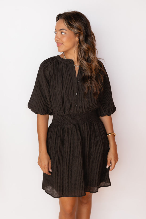 DIVINE PUFF SLEEVE DRESS