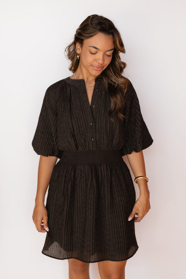 DIVINE PUFF SLEEVE DRESS