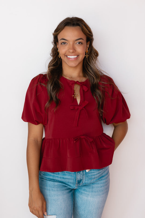 FRONT TIE KNOT MINI TOP