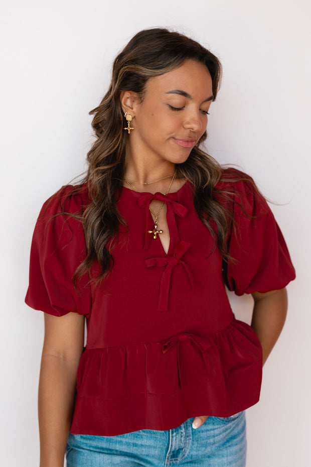 FRONT TIE KNOT MINI TOP