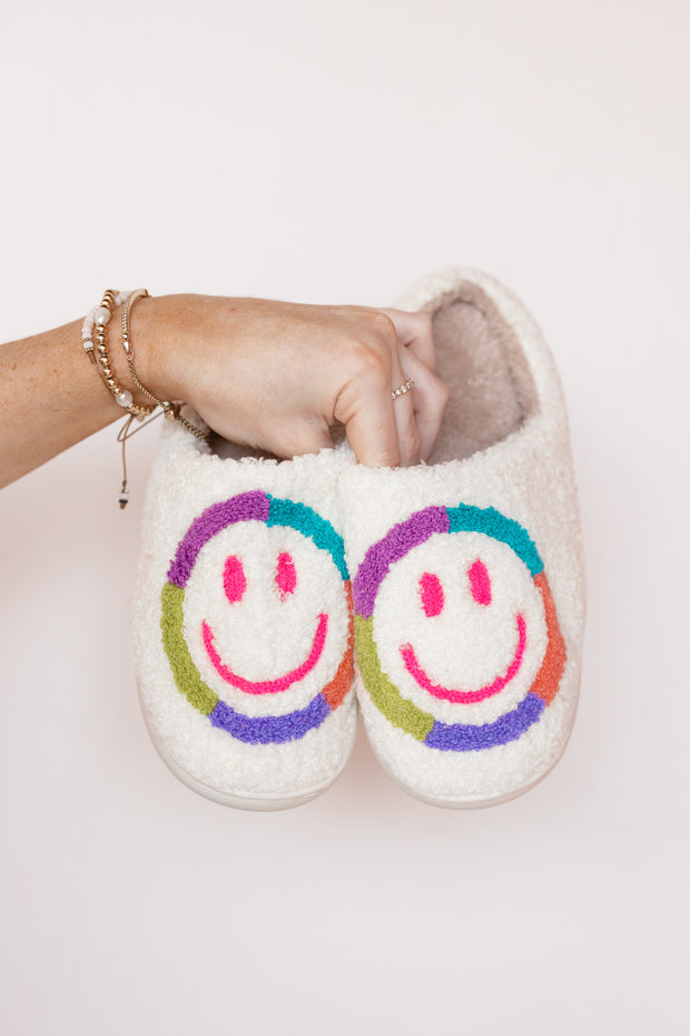 COLORWHEEL SMILEY SLIPPERS