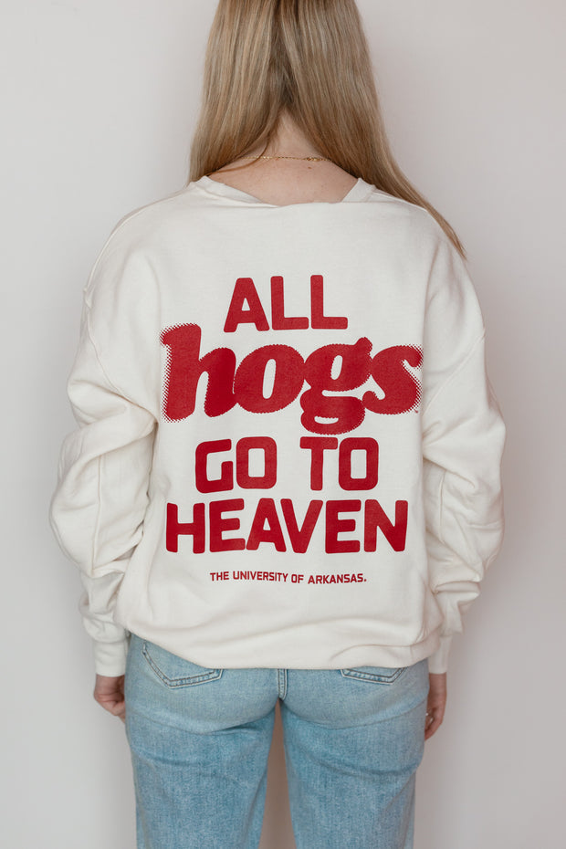 ALL HOGS GO THE HEAVEN SWEATSHIRT