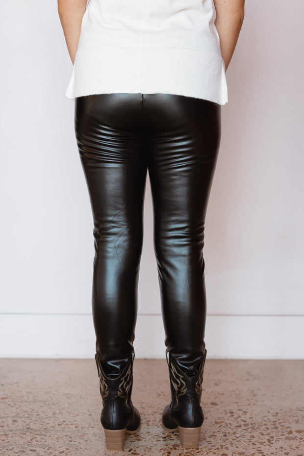 GIA PLEATHER LEGGING