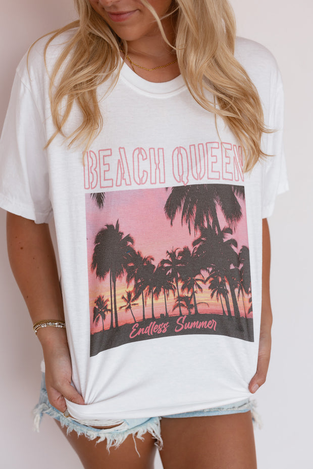 BEACH QUEEN OVERSIZED TEE