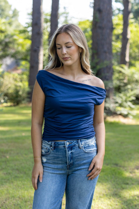 Asymmetric One Shoulder Top
