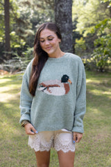 Duck Graphic Knit Sweater