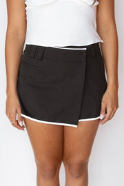 WOVEN MINI WRAP SKORT