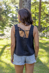 Game Day Denim Top