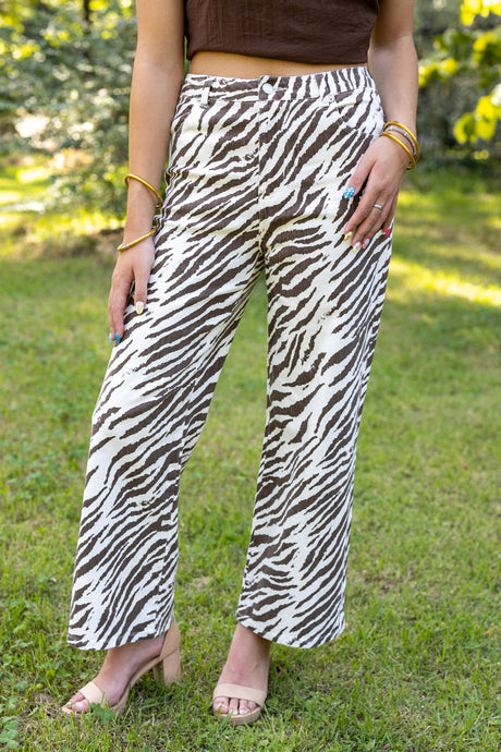 Zebra Print Pants