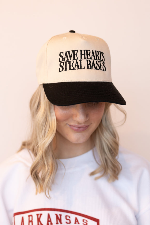 SAVE HEARTS STEAL BASES HAT