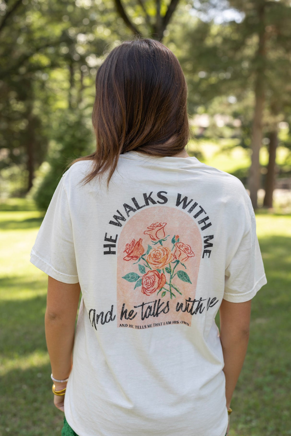 He Walks With Me Tee