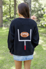 Football Graphic Knit Sweater