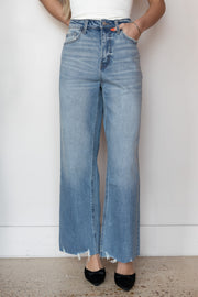 HIGH RISE WIDE LEG JEAN