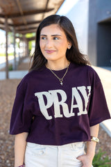 PRAY Mock Neck Tee