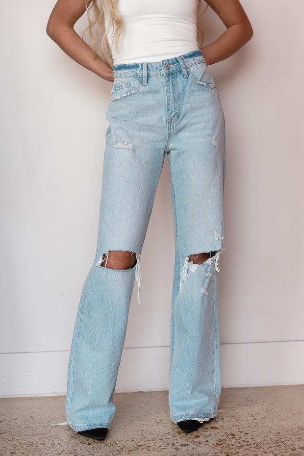 90'S VINTAGE FLARE JEANS