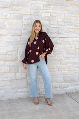 Polka Dot Puff Top